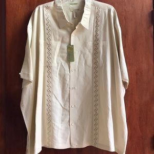Men linen dress camp shirt